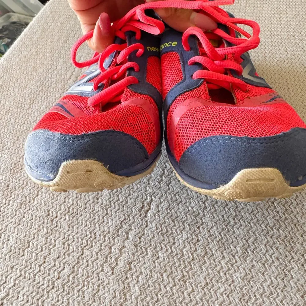 New Balance Blue + Red Pink Minimus Training Shoes Size 4.5